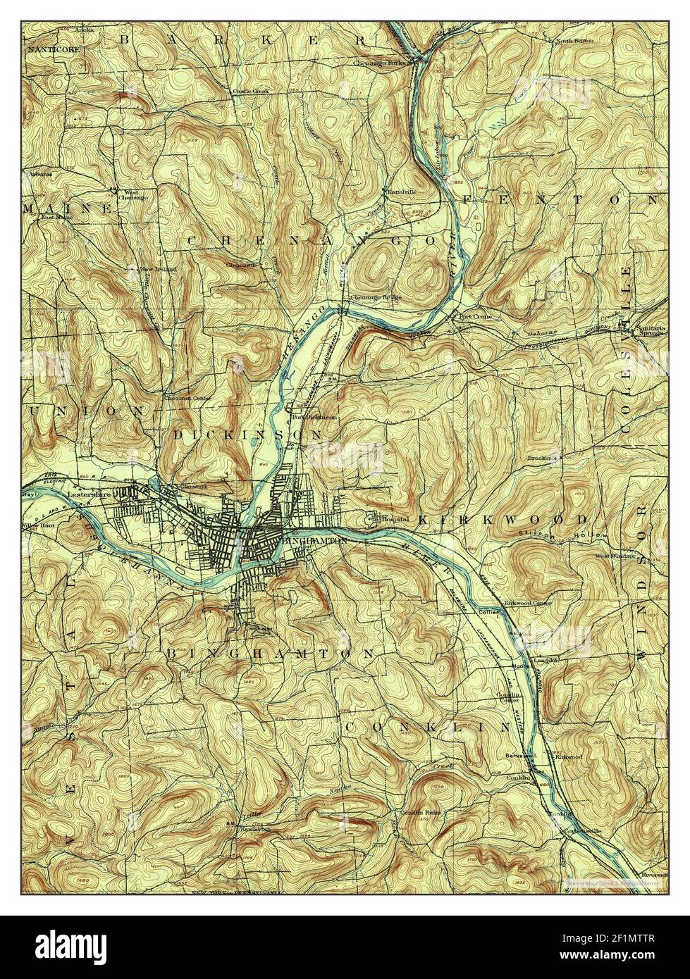 Map of binghamton hires stock photography and images Alamy