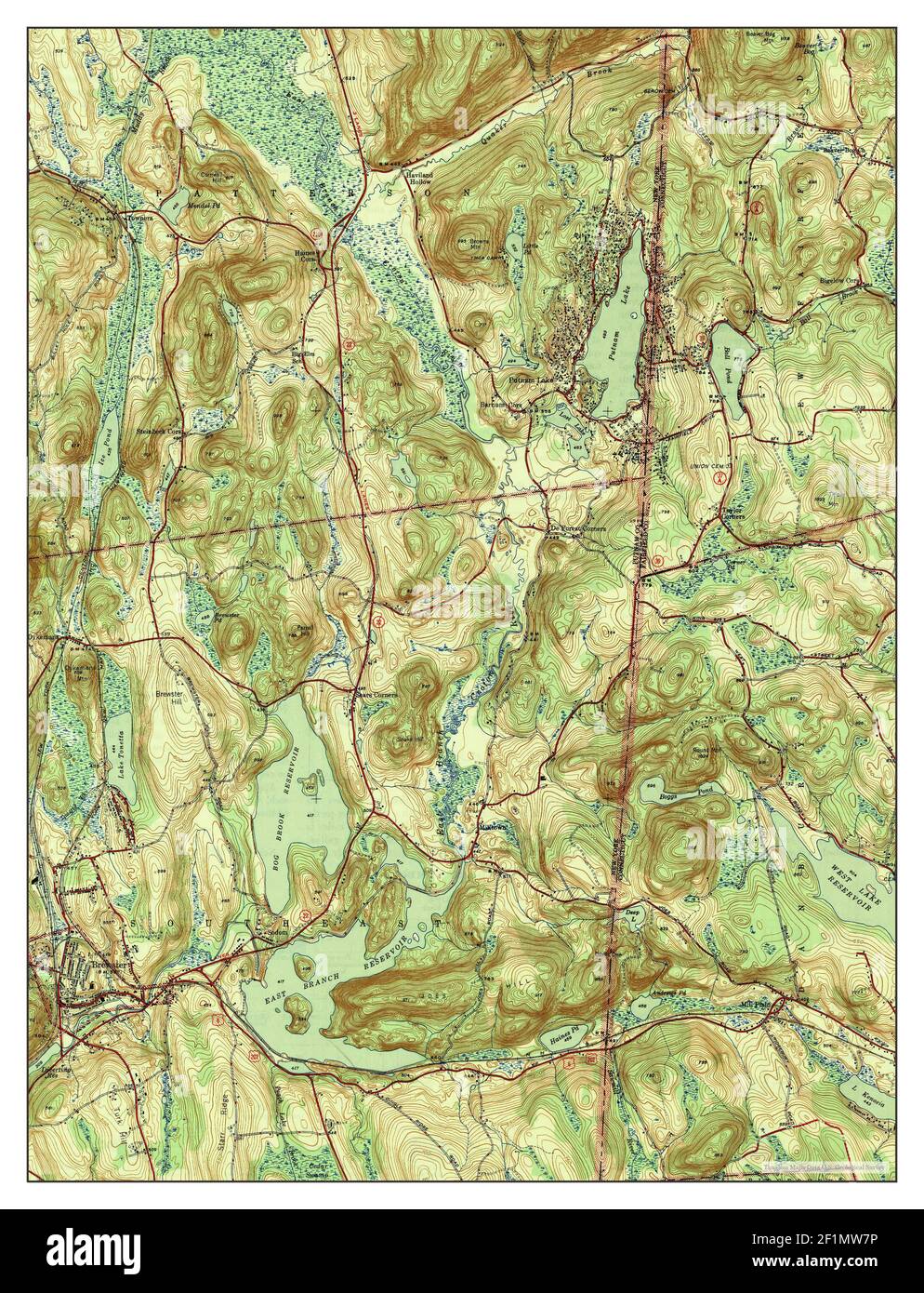 Brewster, New York, map 1946, 131680, United States of America by Timeless Maps, data U.S