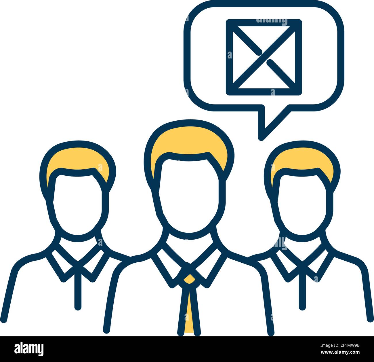 Marketing team RGB color icon Stock Vector Image & Art - Alamy