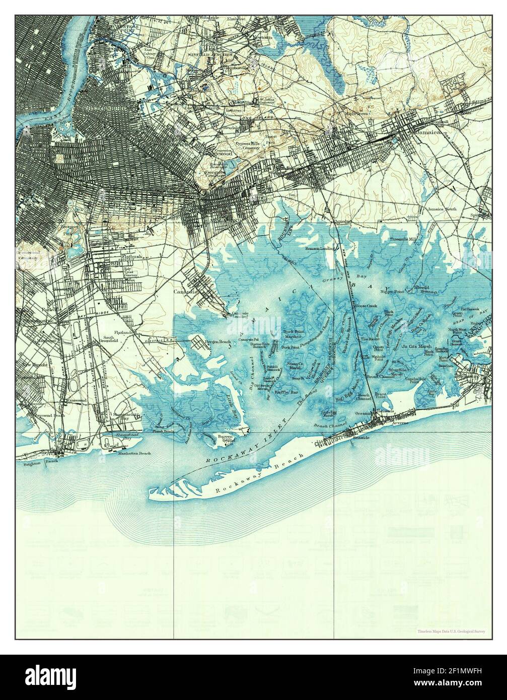 Brooklyn New York Map 1900 1 United States Of America By Timeless Maps Data U S Geological Survey Stock Photo Alamy