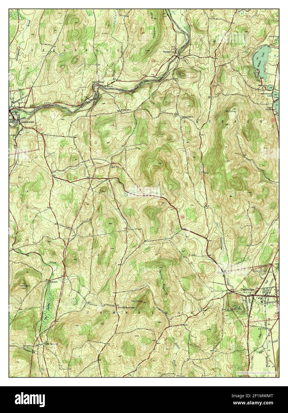 Cambridge, New York, map 1946, 131680, United States of America by