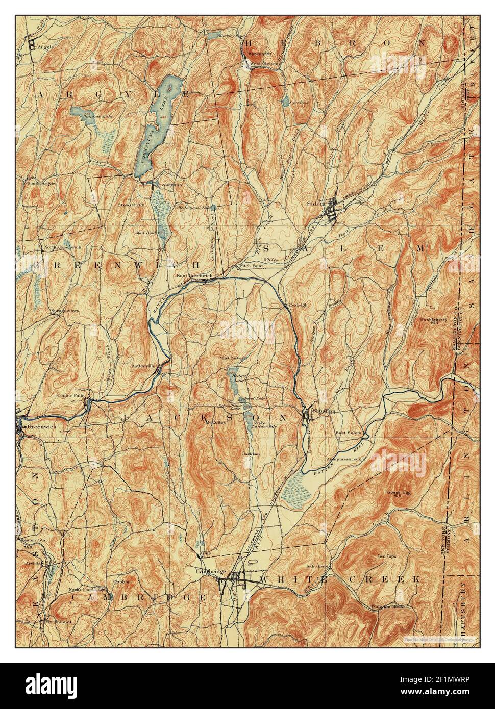 Cambridge, New York, map 1901, 162500, United States of America by