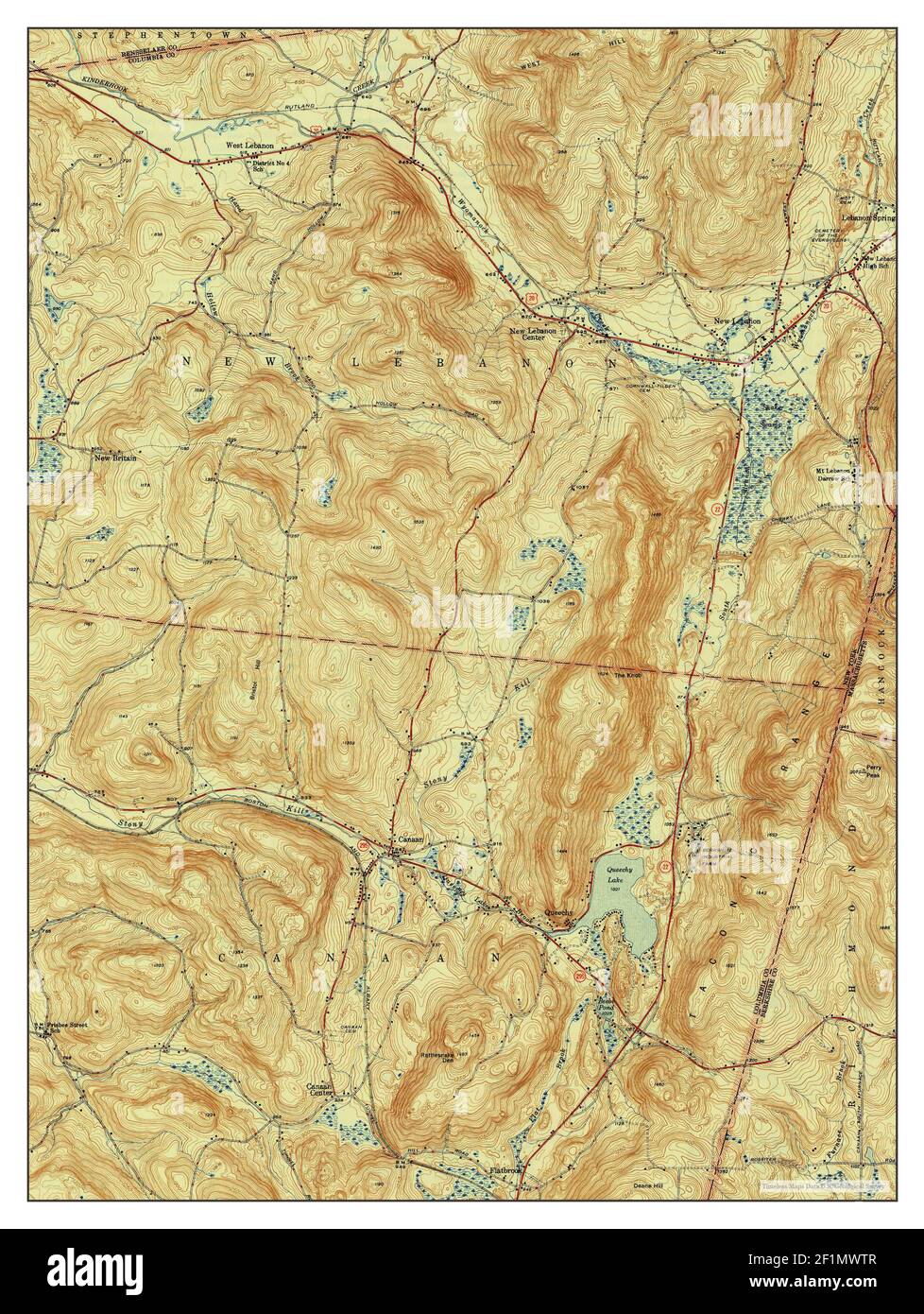 Canaan, New York, map 1947, 131680, United States of America by
