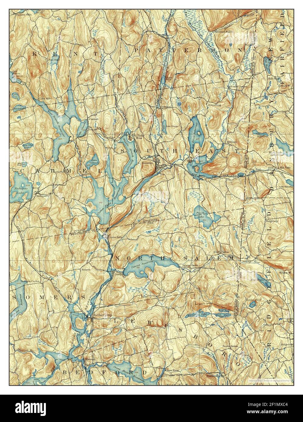 Carmel, New York, map 1928, 1:62500, United States of America by