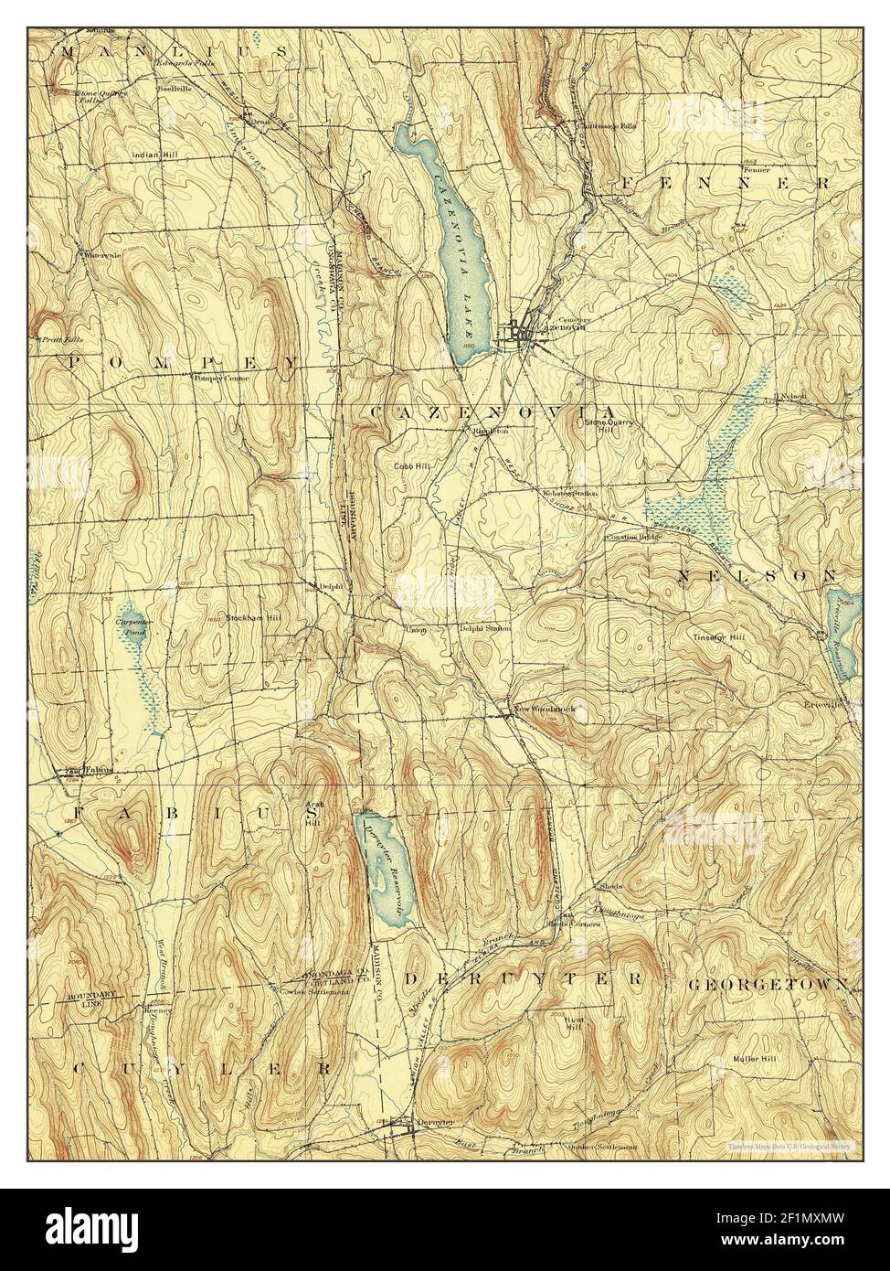 Cazenovia, New York, map 1899, 162500, United States of America by