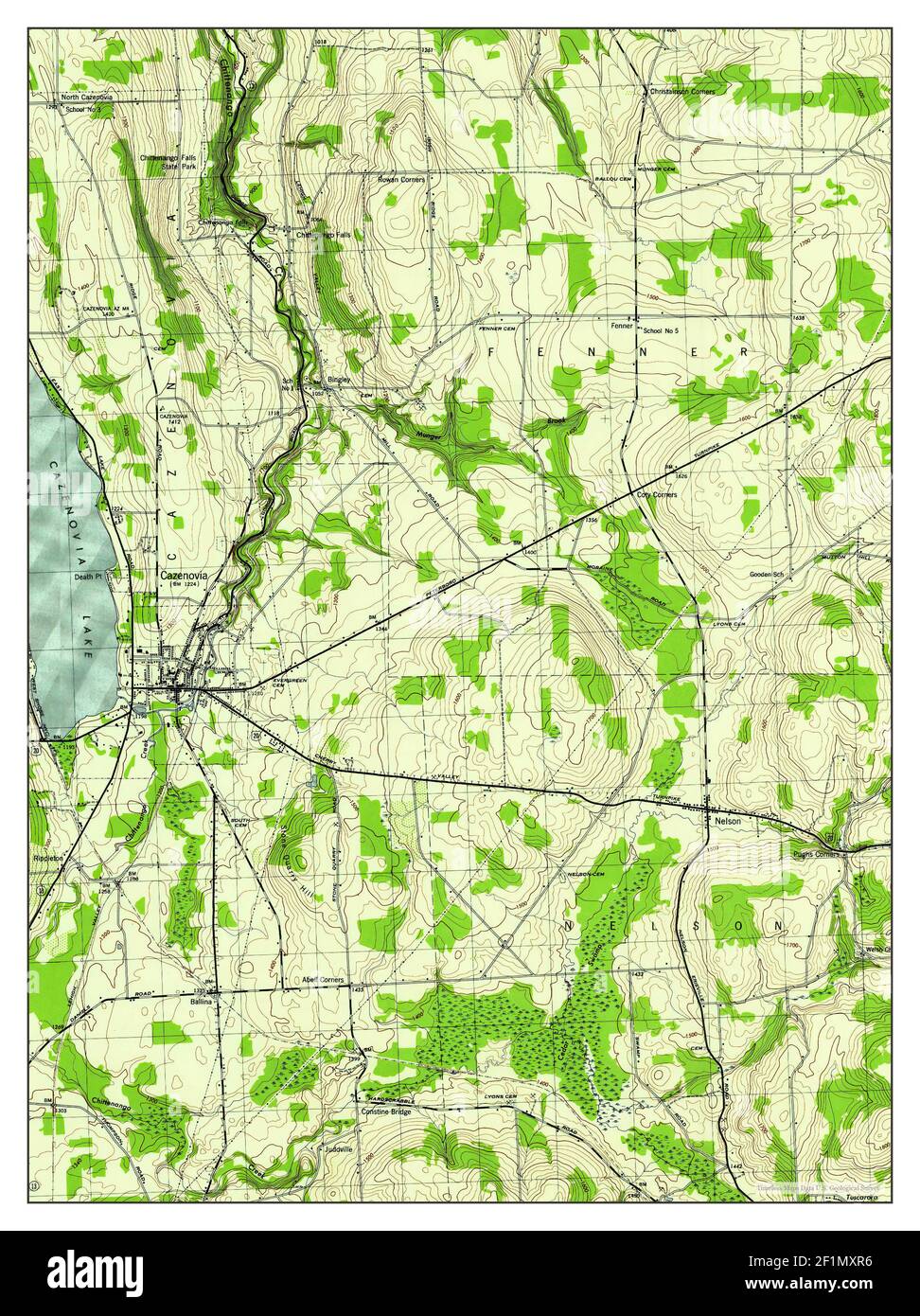 Cazenovia, New York, map 1944, 131680, United States of America by