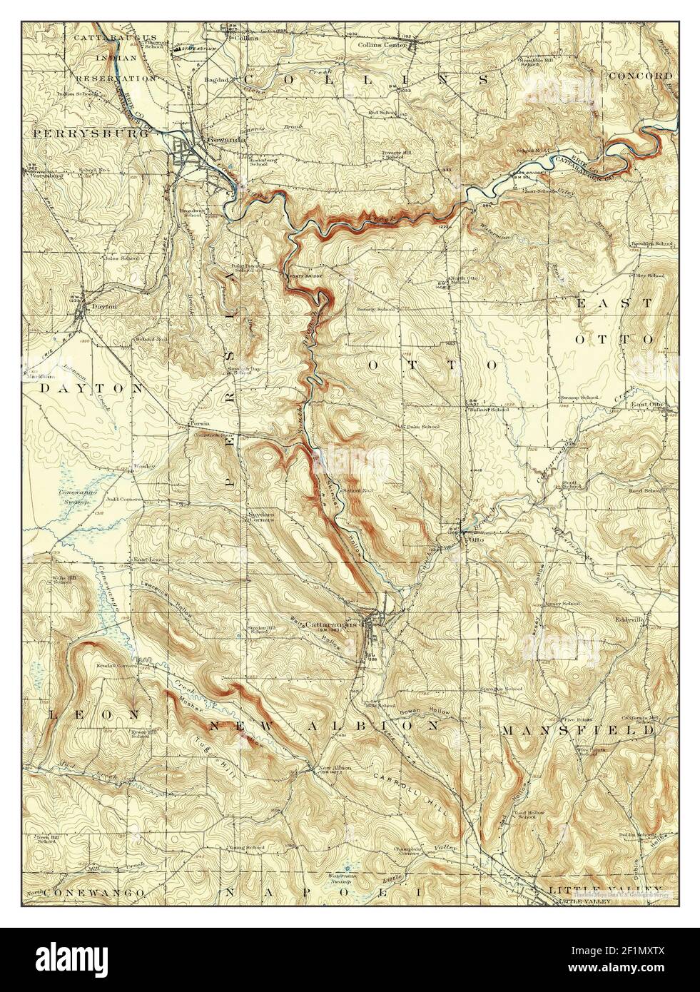 Cattaraugus, New York, map 1923, 162500, United States of America by