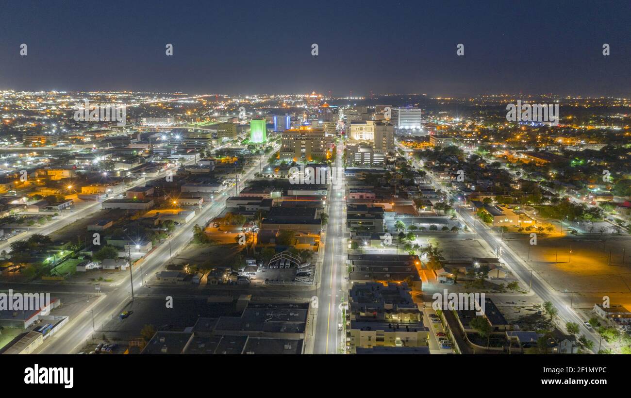 Albuquerque night downtown hires stock photography and images Alamy
