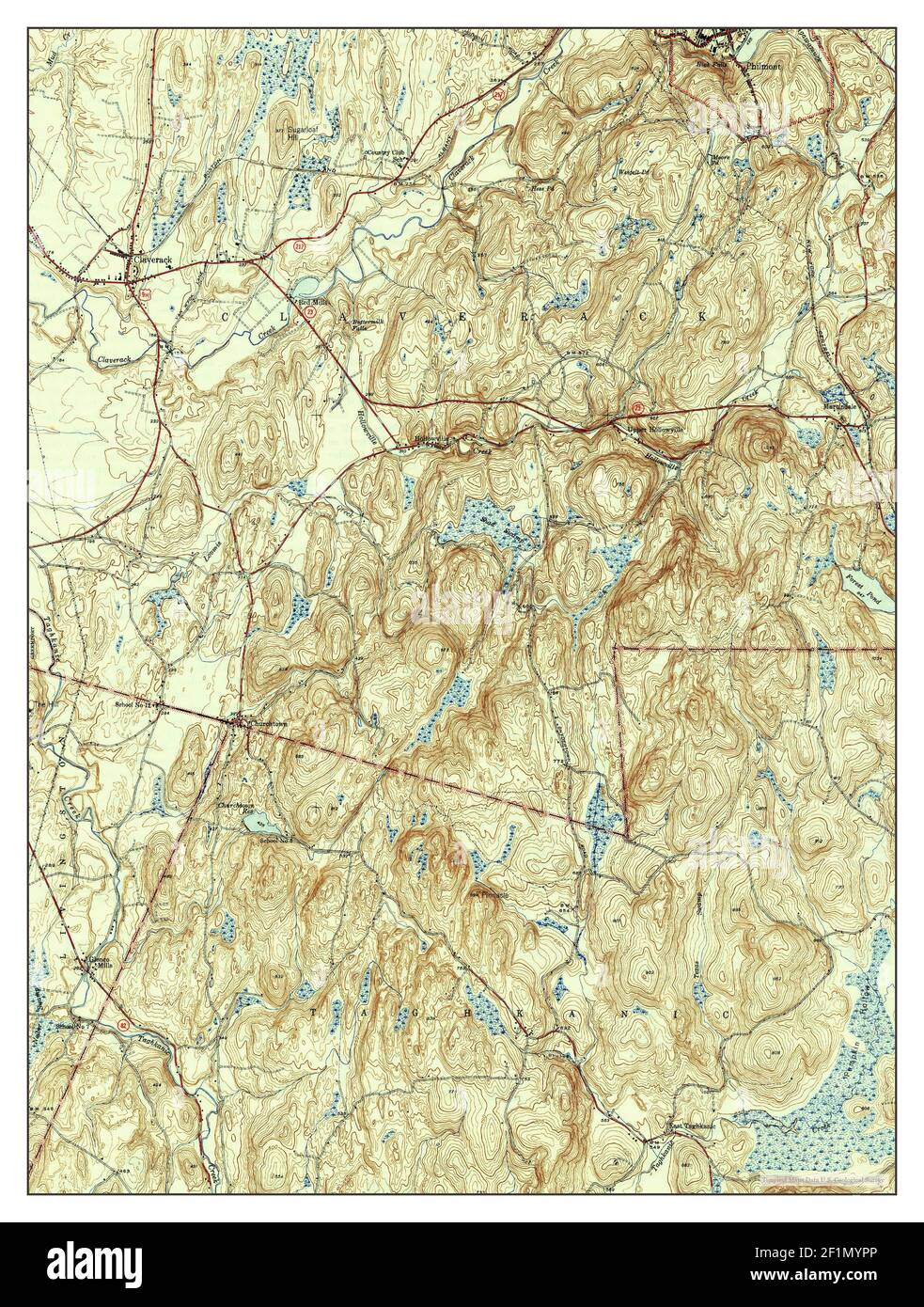 Claverack, New York, map 1947, 131680, United States of America by