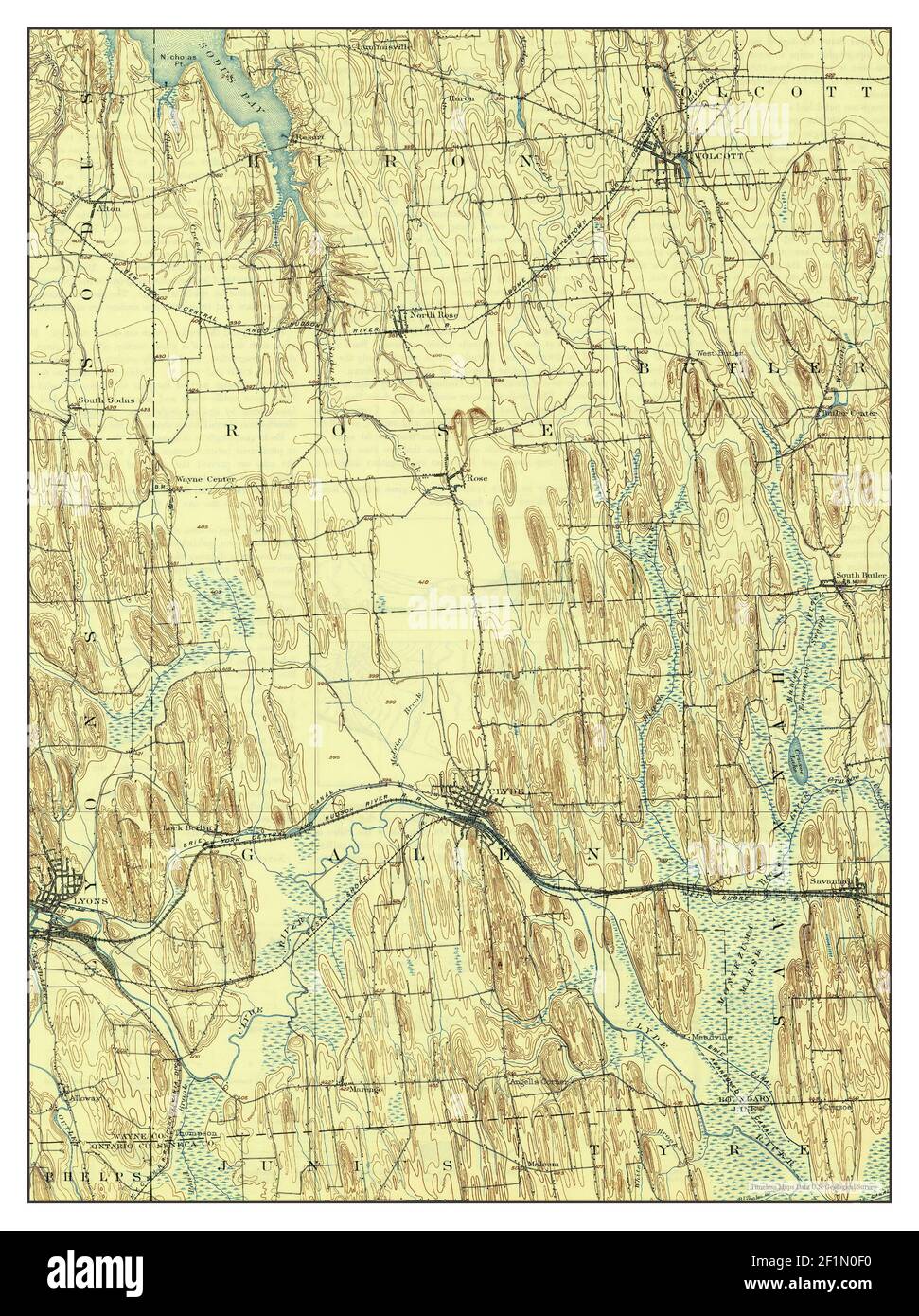 Clyde, New York, map 1902, 162500, United States of America by