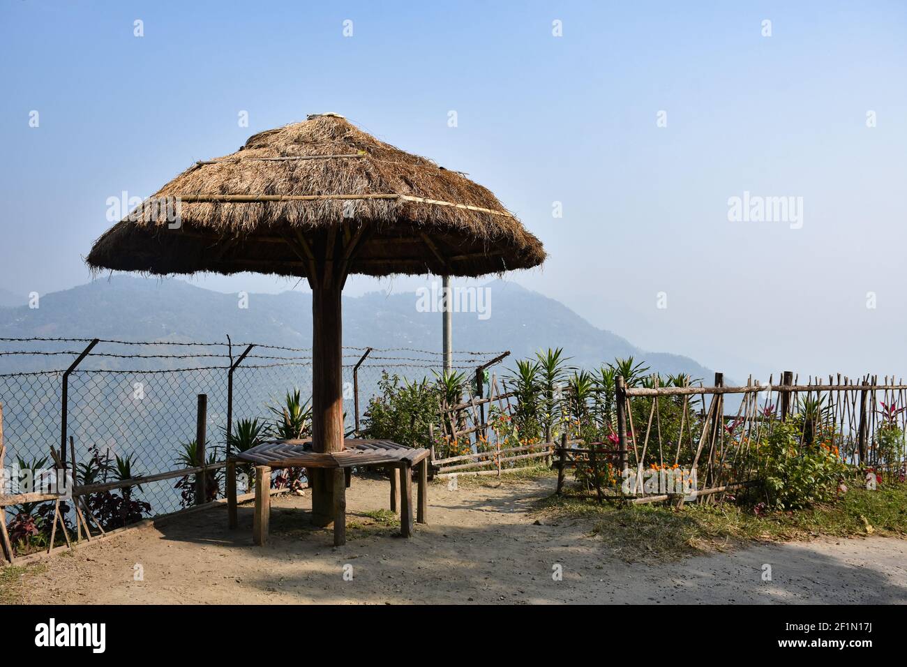 Tourist view point in Sittong, Darjeeling overlooking scintillating view  Stock Photo - Alamy