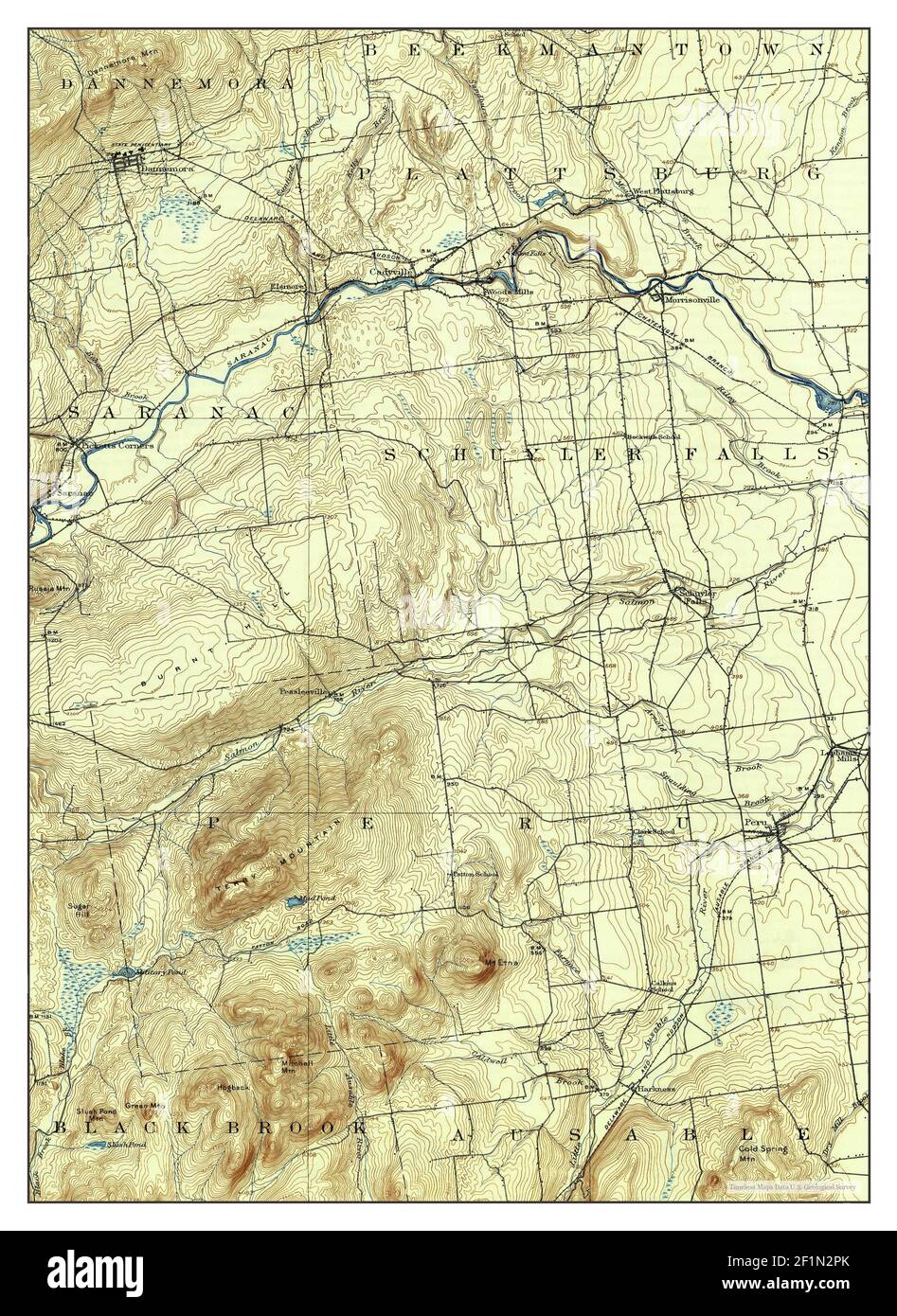 Dannemora, New York, map 1913, 162500, United States of America by