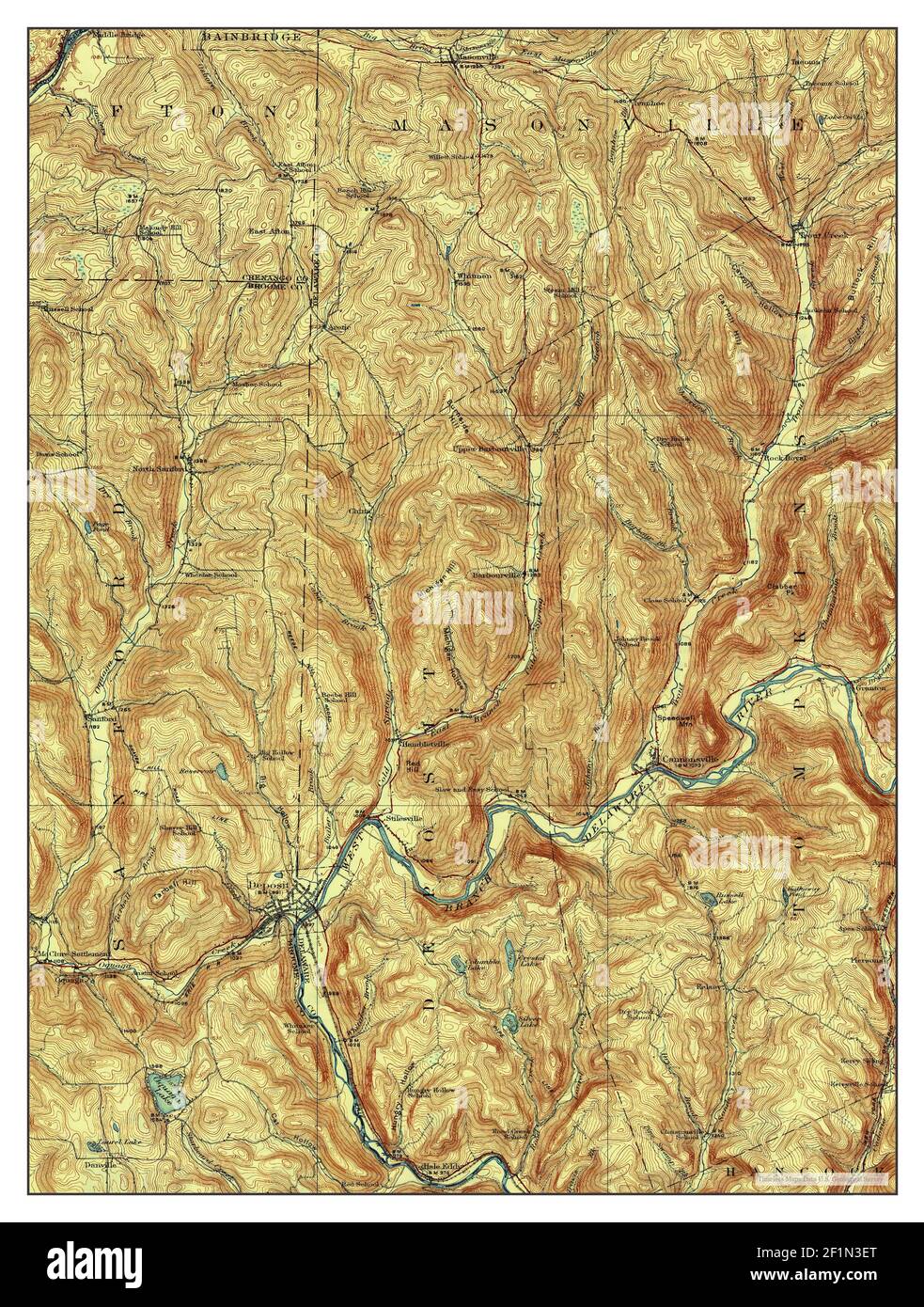 Deposit, New York, map 1926, 162500, United States of America by