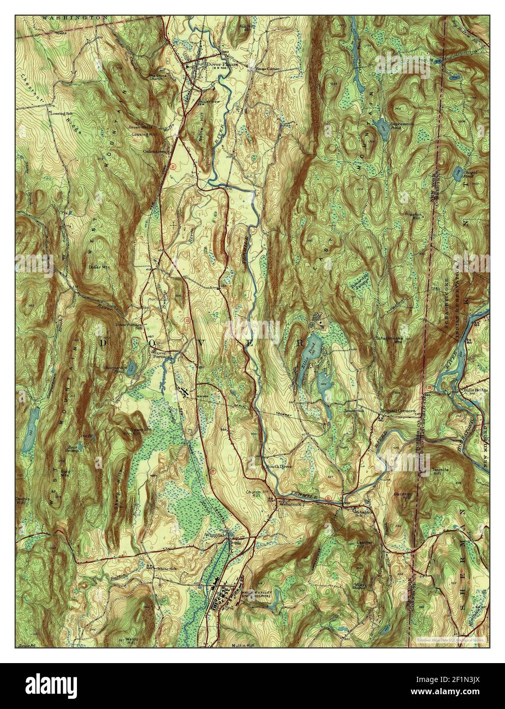 Dover Plains, New York, map 1947, 131680, United States of America by