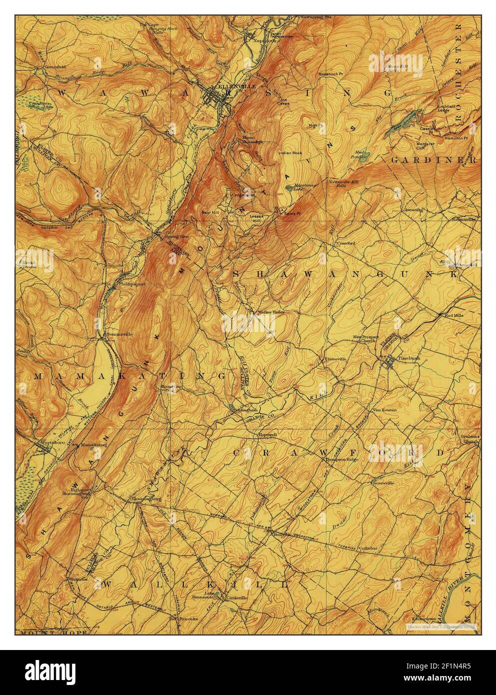 Ellenville map Cut Out Stock Images & Pictures Alamy