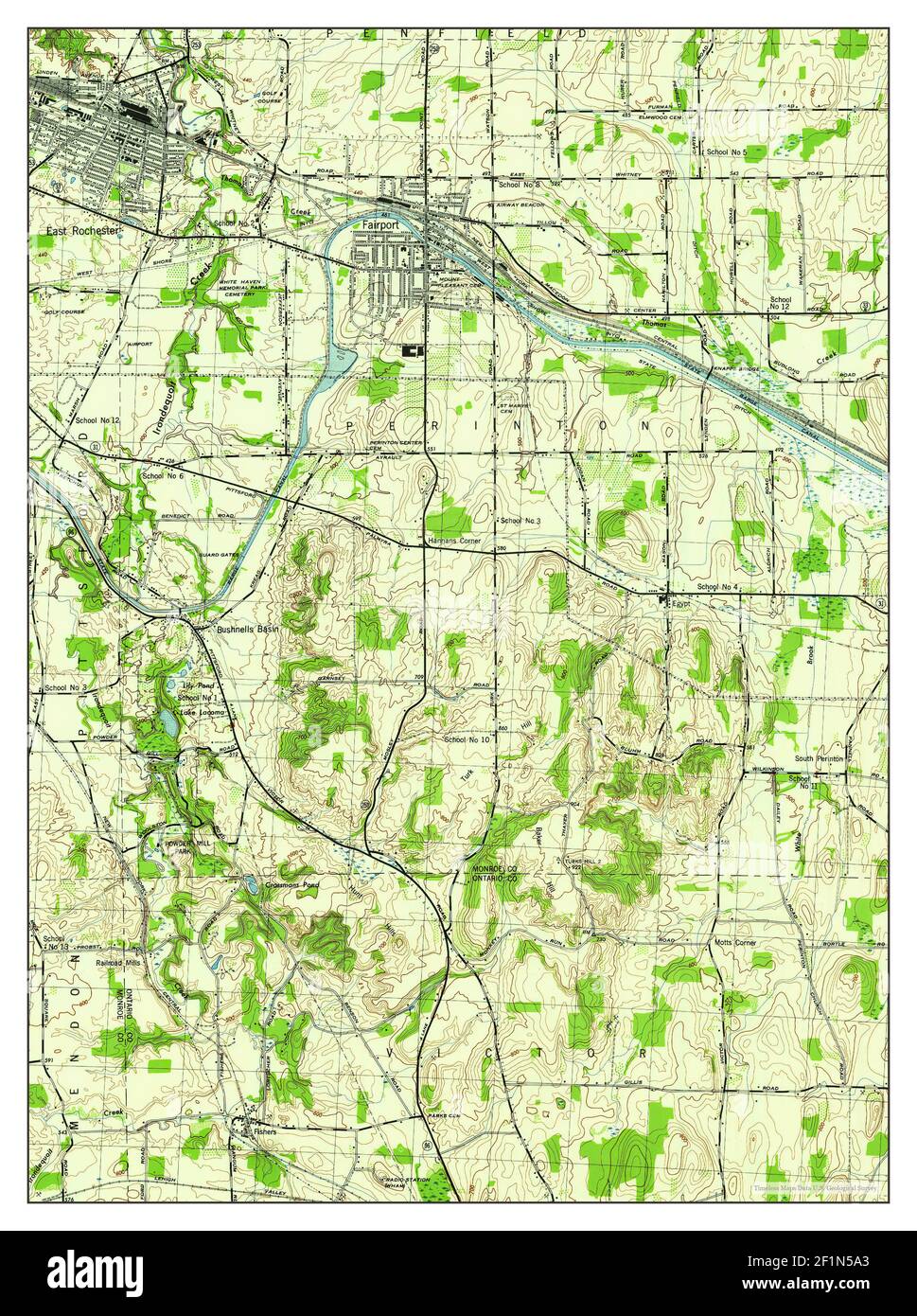 Map of fairport hires stock photography and images Alamy