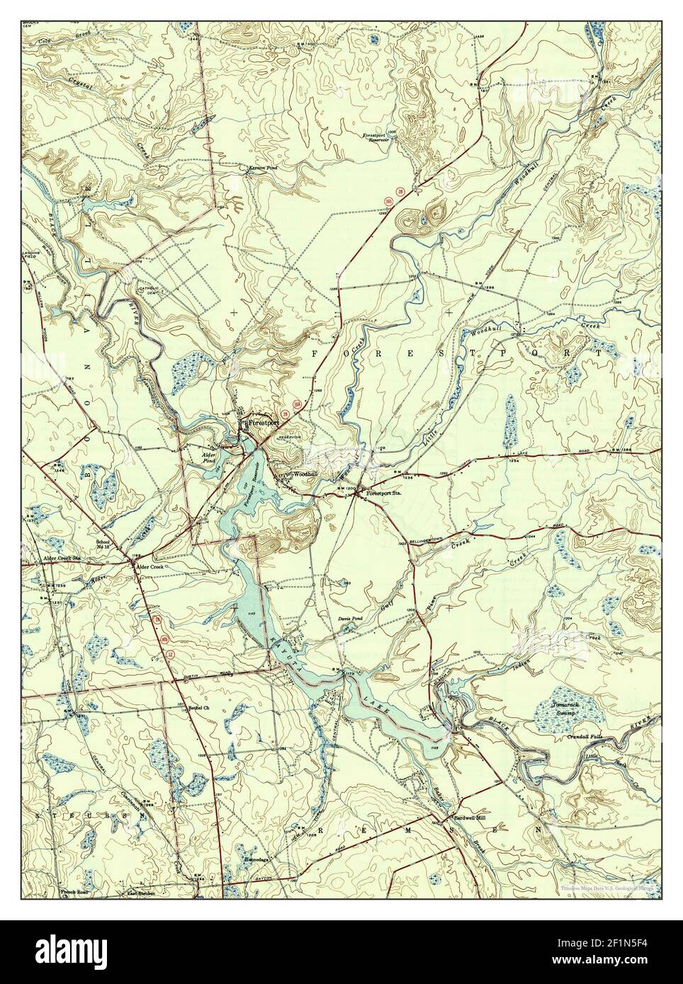 Forestport, New York, map 1947, 131680, United States of America by