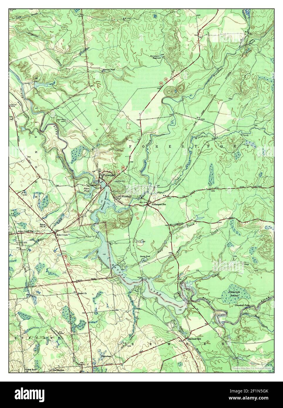 Forestport, New York, map 1947, 131680, United States of America by