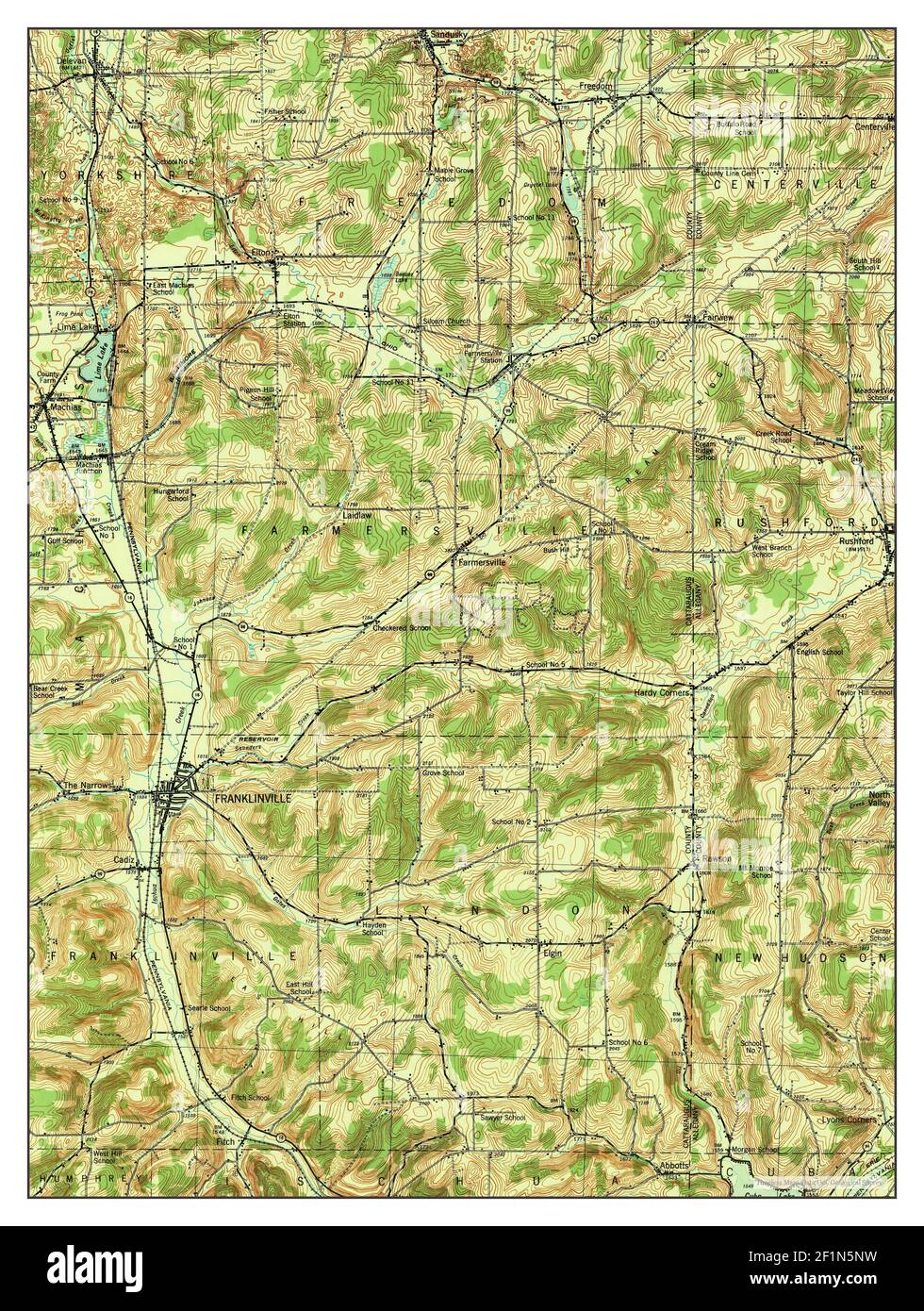 Franklinville new york map hires stock photography and images Alamy