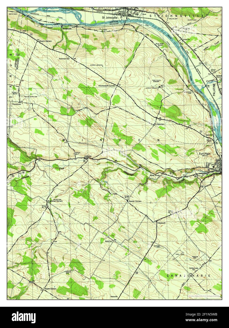 Fort Plain, New York, map 1946, 131680, United States of America by Timeless Maps, data U.S