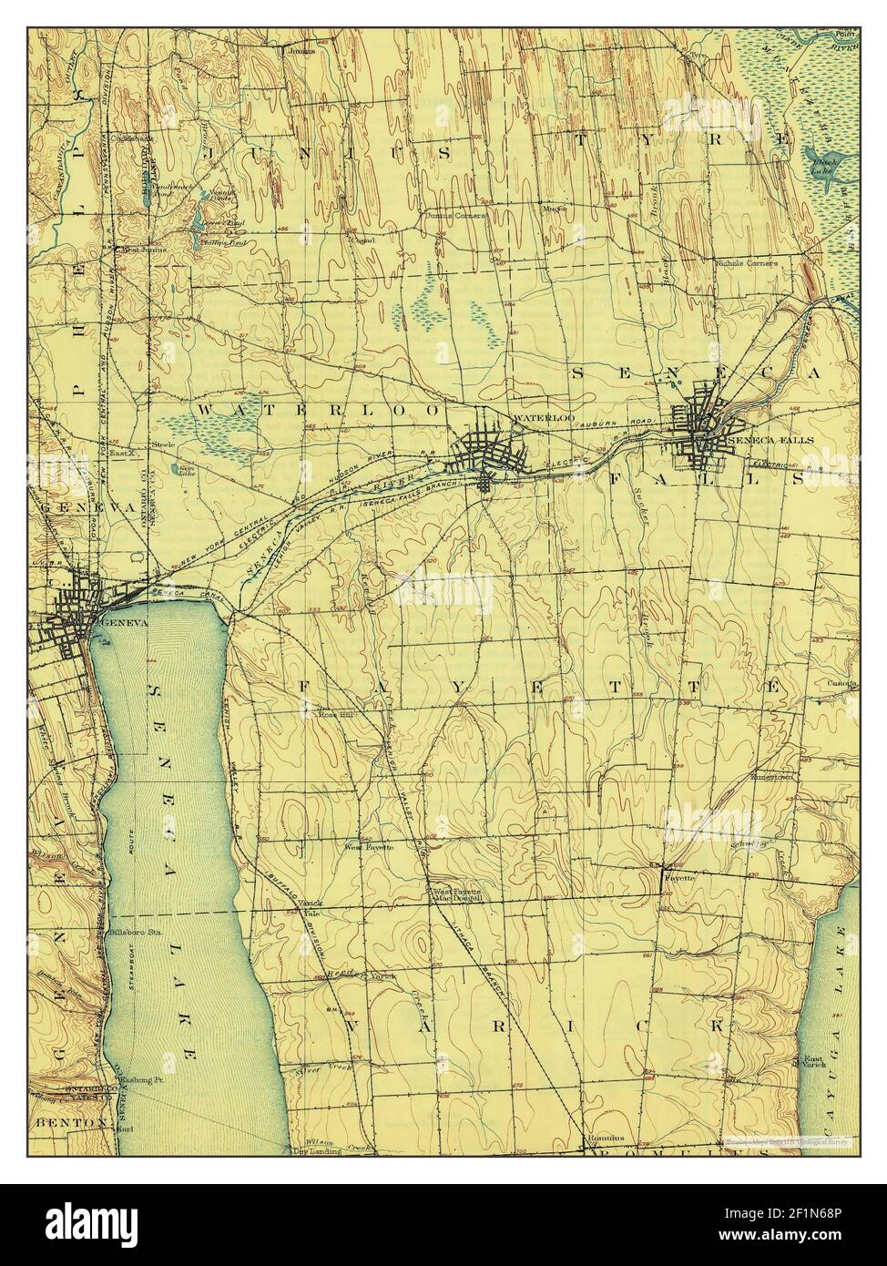 Geneva, New York, map 1902, 162500, United States of America by