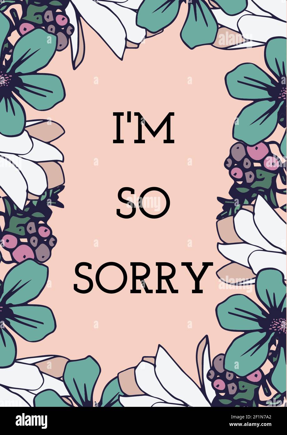 Im so sorry hi-res stock photography and images - Alamy
