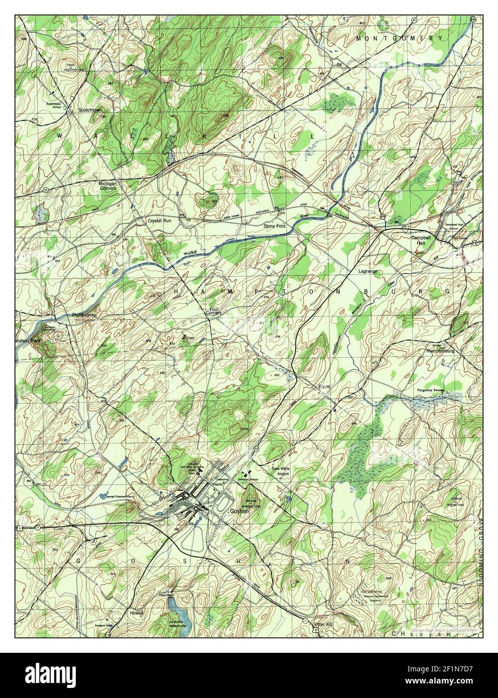 Map of goshen new york hi-res stock photography and images - Alamy