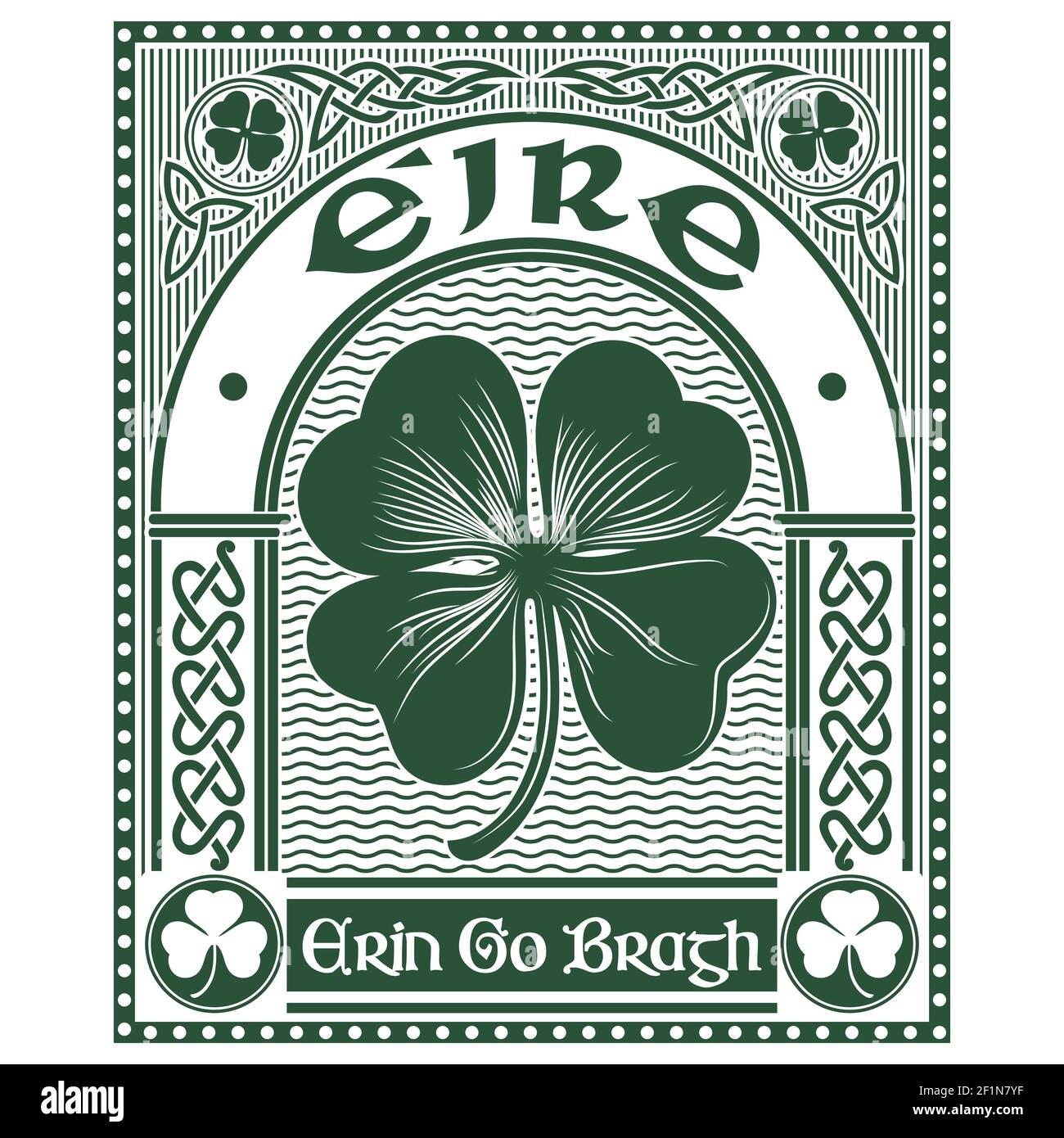 celtic green tri color back #1903