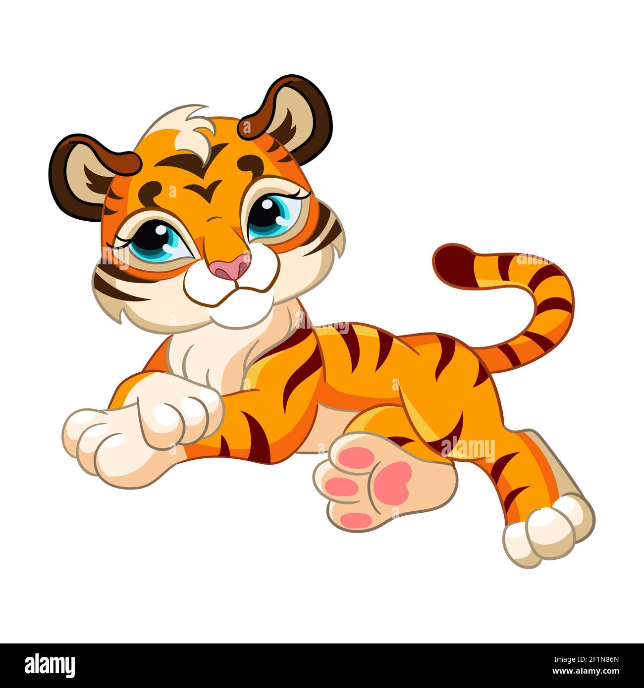 Sticker Tiger Cheetah Print Background 