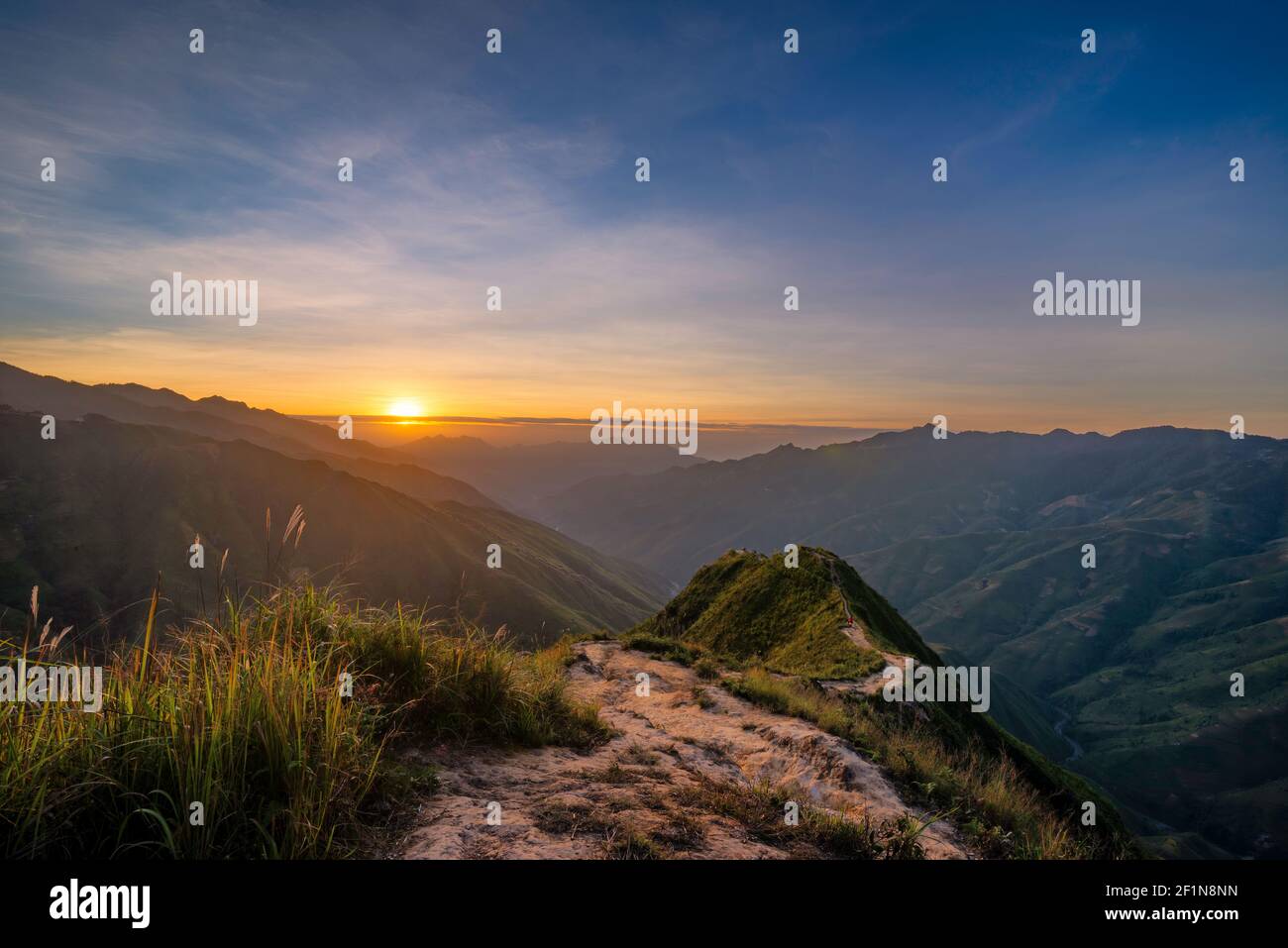 The best place to visit in Son La - another sky in Ta Xua mountain Ta Xua, Son La, Vietnam Stock Photo