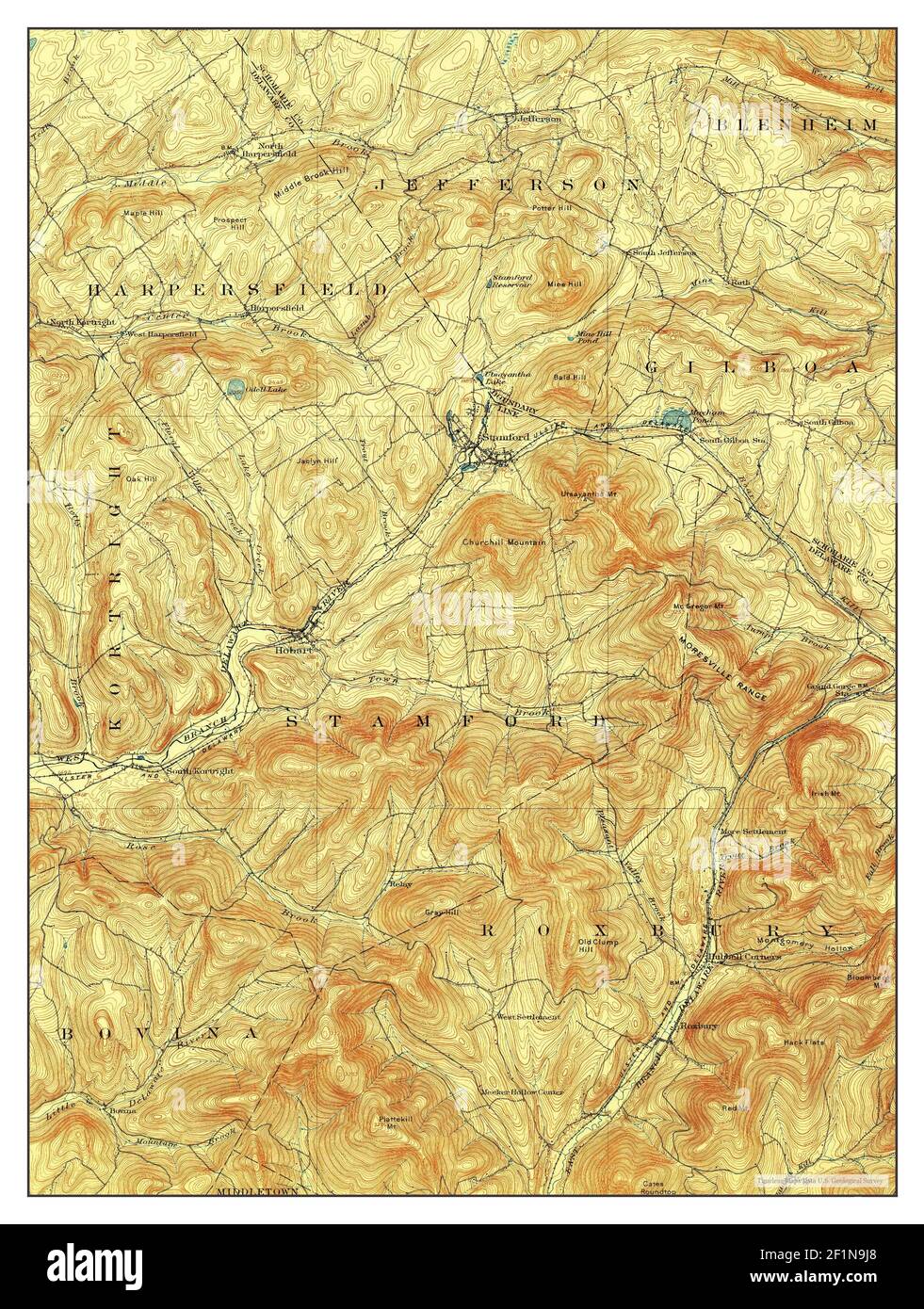 Hobart, New York, map 1904, 162500, United States of America by