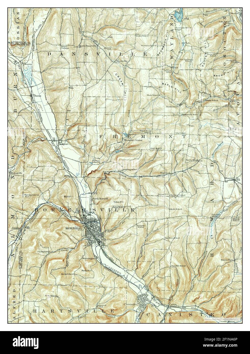 Map of hornell new york hires stock photography and images Alamy