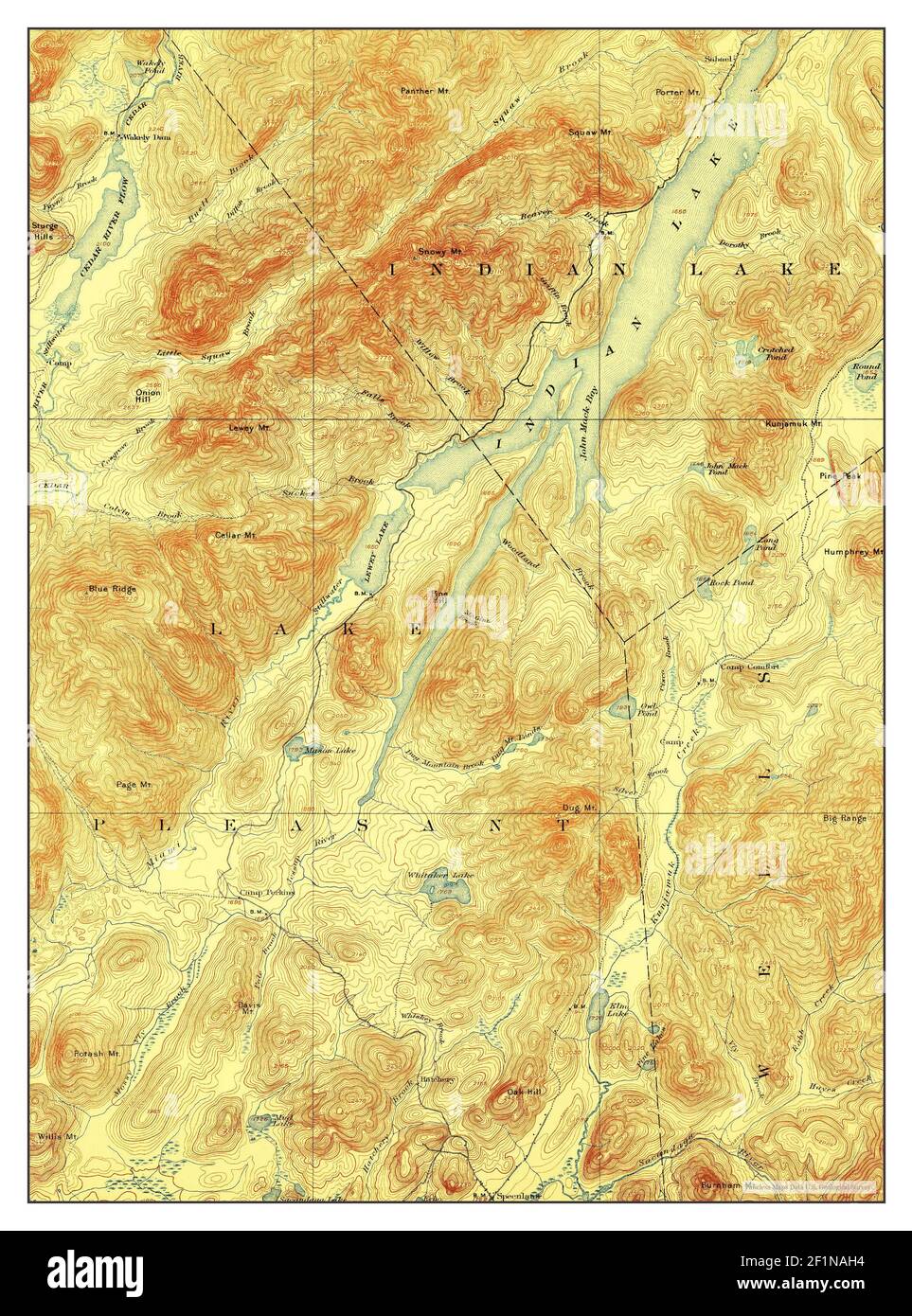 Indian Lake, New York, map 1902, 162500, United States of America by Timeless Maps, data U.S