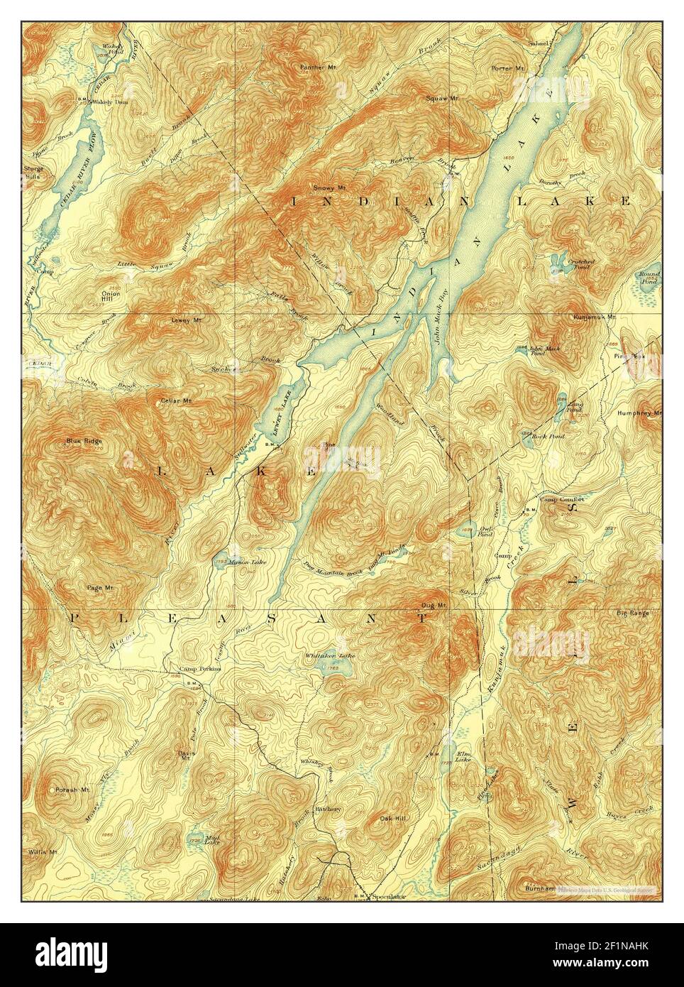 Indian Lake, New York, map 1899, 162500, United States of America by