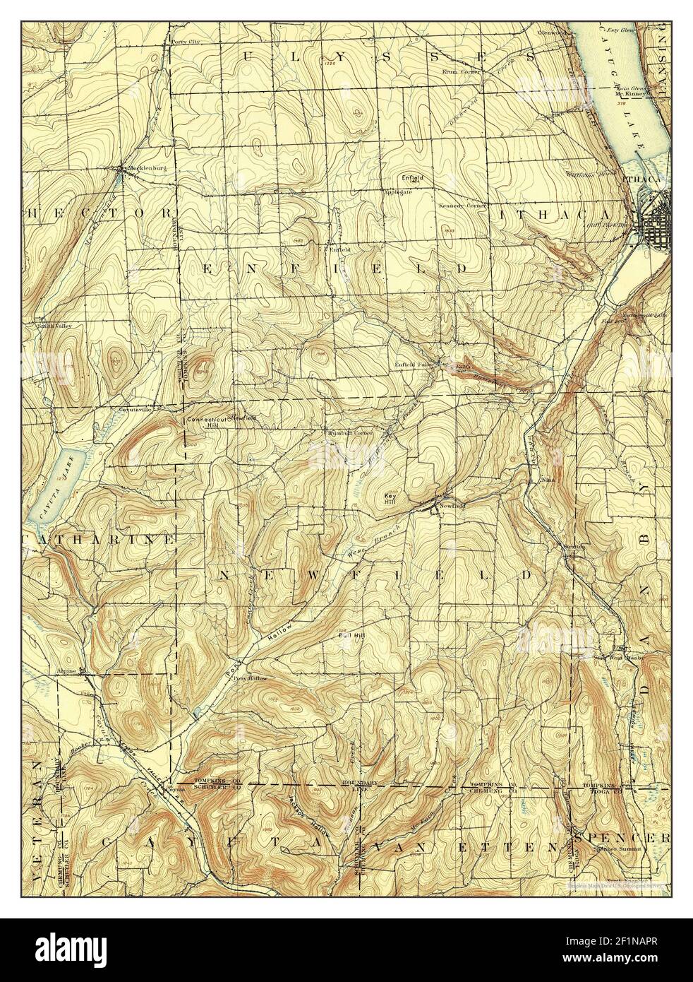 Map of ithaca new york hi-res stock photography and images - Alamy