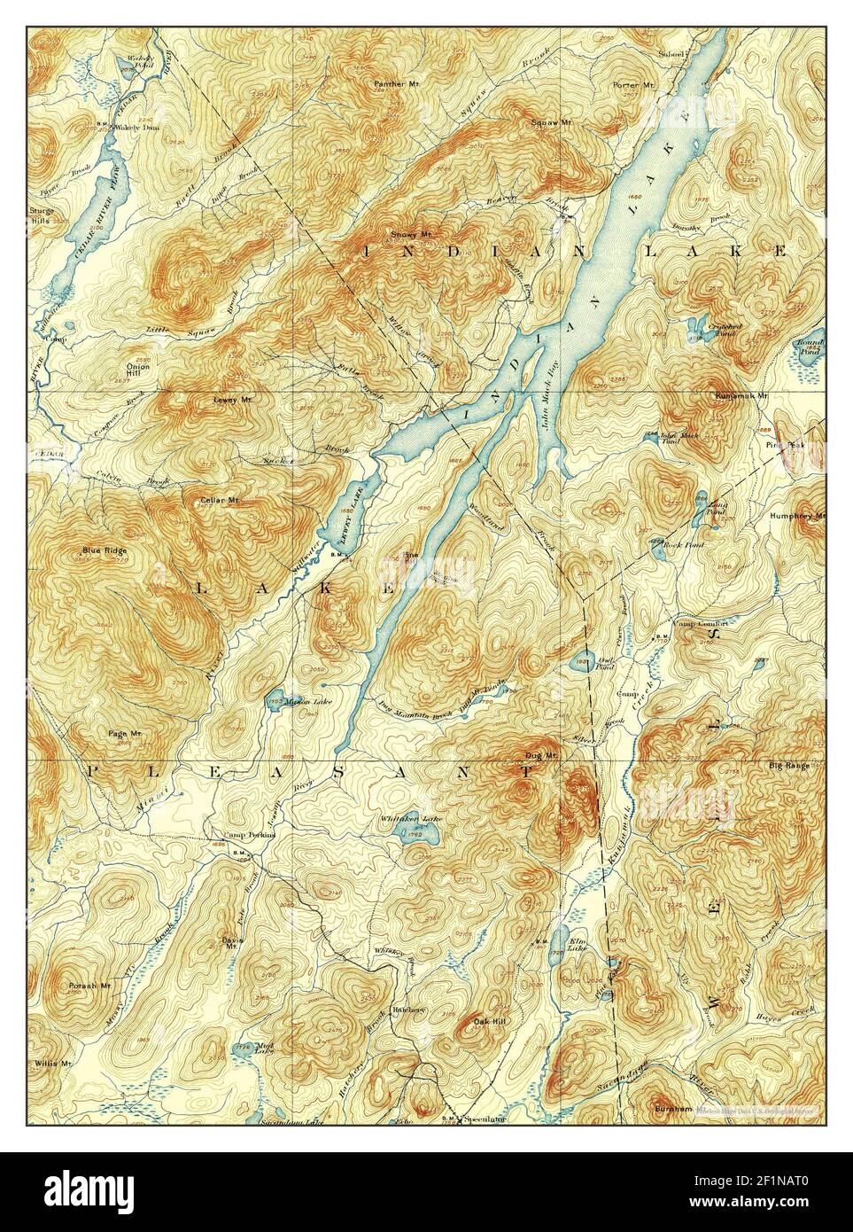 Indian Lake, New York, map 1902, 162500, United States of America by