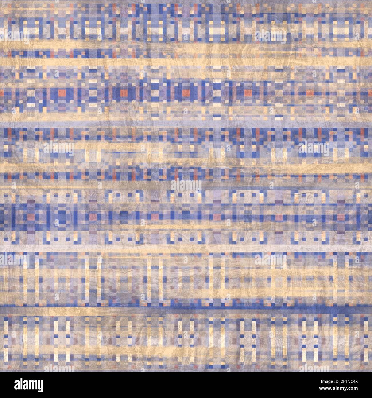 Seamless Kilim Rug Square Pixel Pattern Print Stock Photo - Alamy