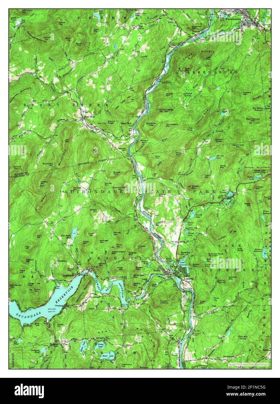 Lake Luzerne Ny Map Lake Luzerne, New York, Map 1955, 1:62500, United States Of America By  Timeless Maps, Data U.s. Geological Survey Stock Photo - Alamy