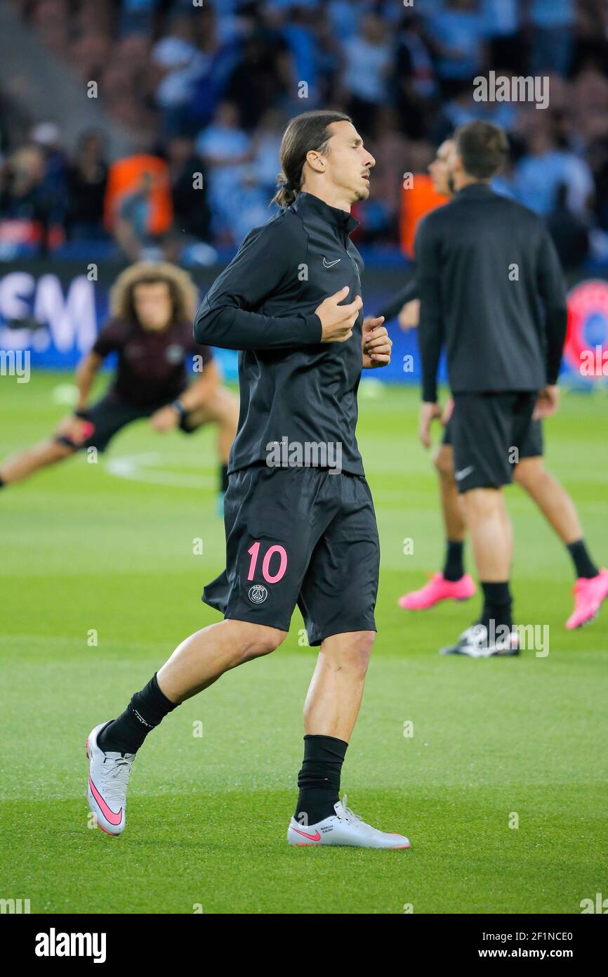 Zlatan Ibrahimovic (psg) during the UEFA Champions League Group A football  match between Paris Saint Germain and Malmo FF on September 15, 2015 at  Parc des Princes stadium in Paris, France. Photo
