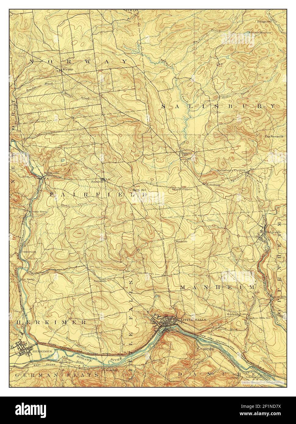 Little Falls, New York, map 1903, 162500, United States of America by