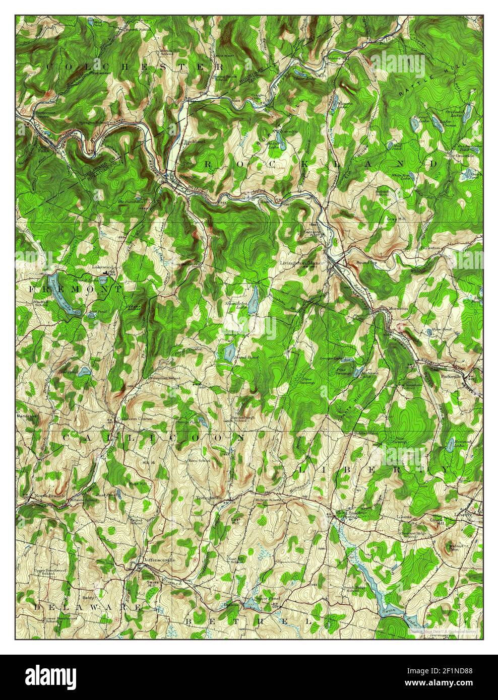 Livingston Manor, New York, map 1921, 162500, United States of America