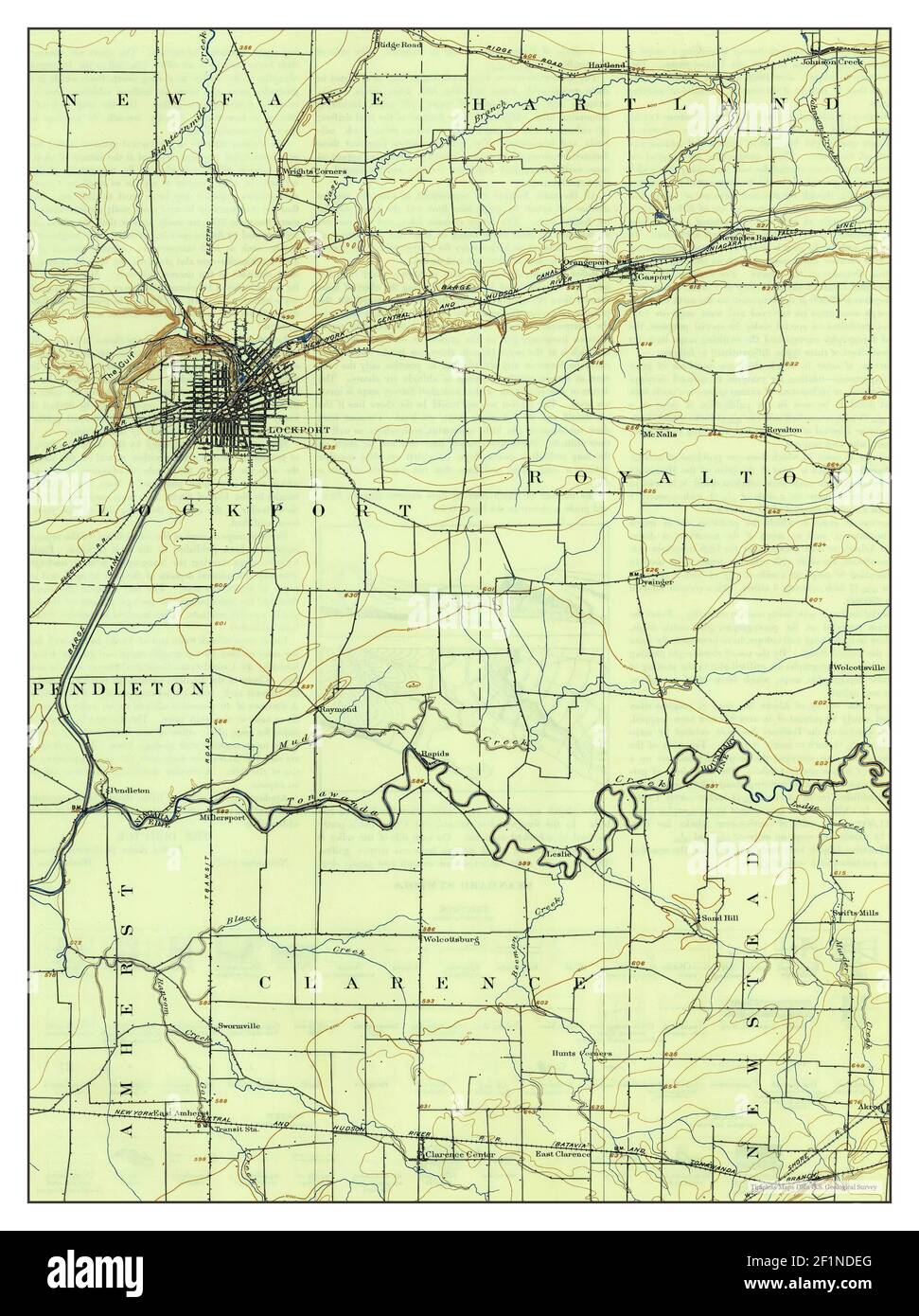 Lockport, New York, map 1902, 162500, United States of America by