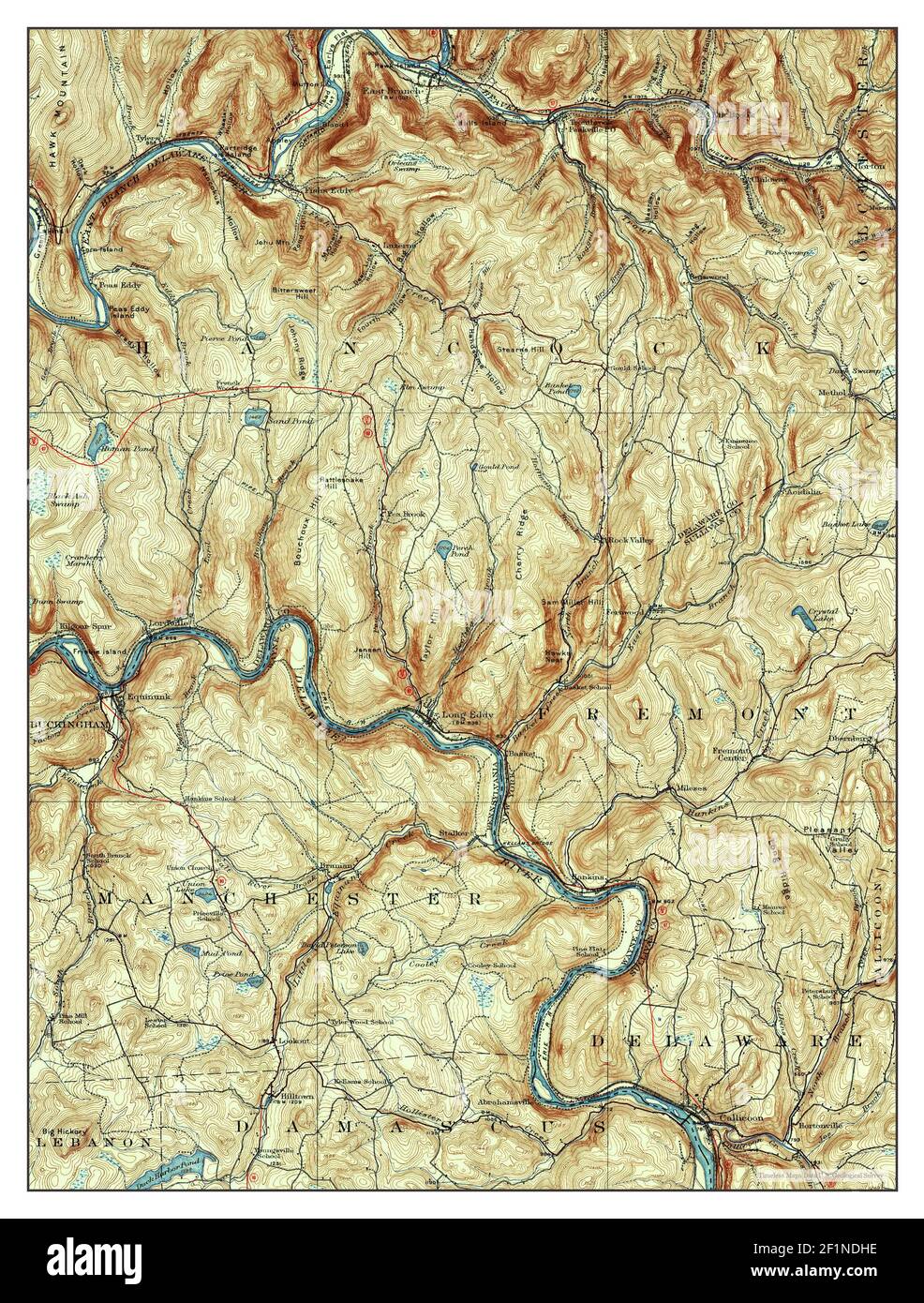 Long Eddy, New York, map 1920, 162500, United States of America by