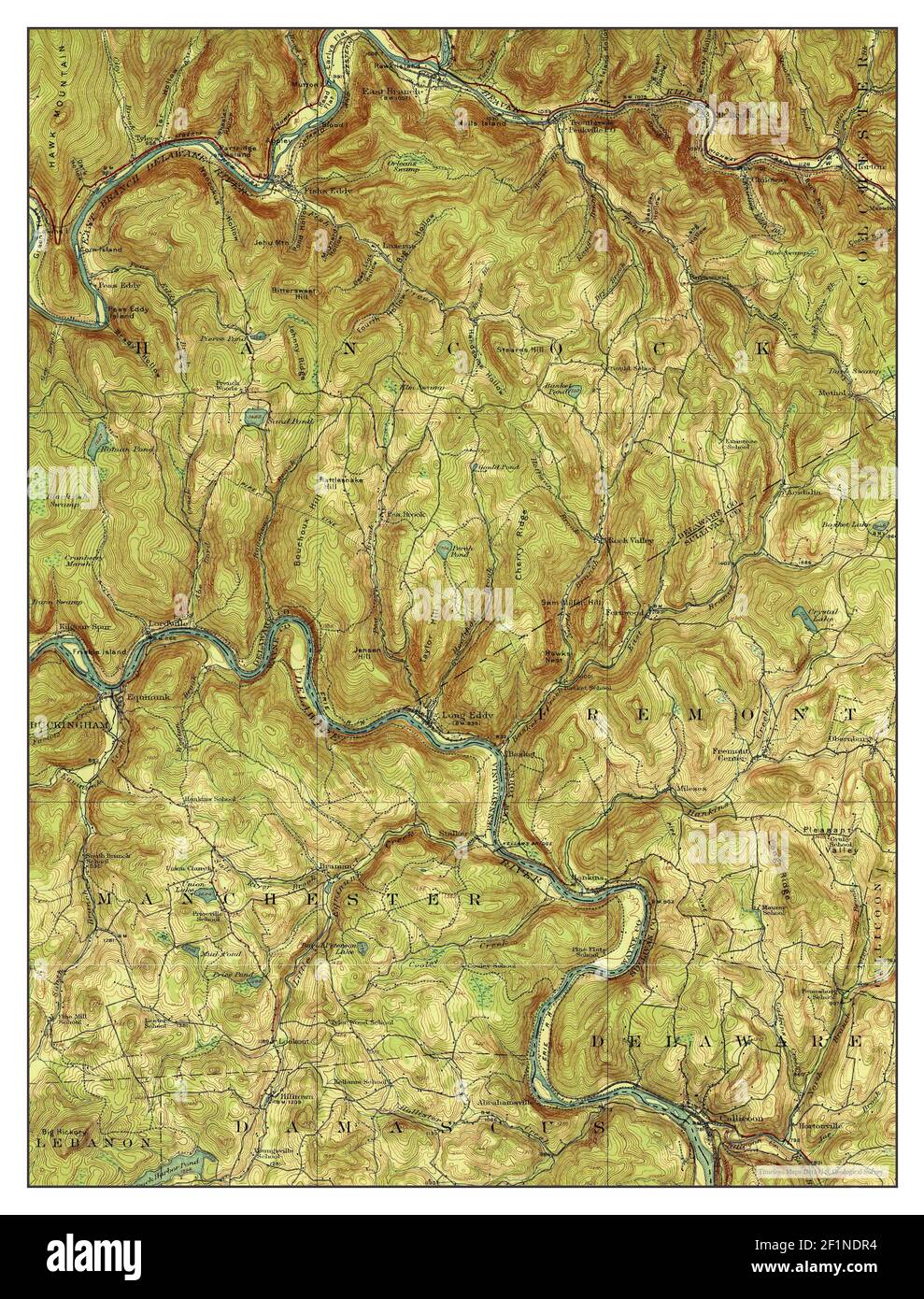Long Eddy, New York, map 1923, 162500, United States of America by