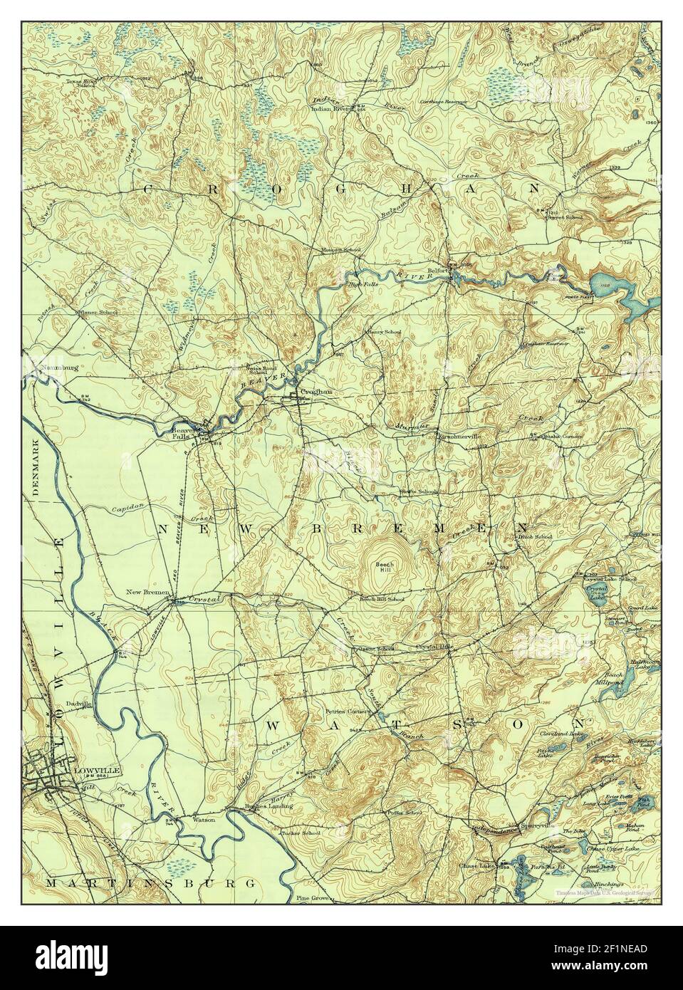 Lowville, New York, map 1913, 162500, United States of America by Timeless Maps, data U.S