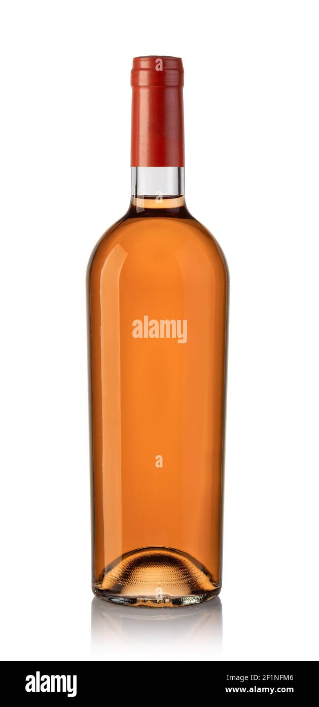 Rose wine bottles Stock Photo