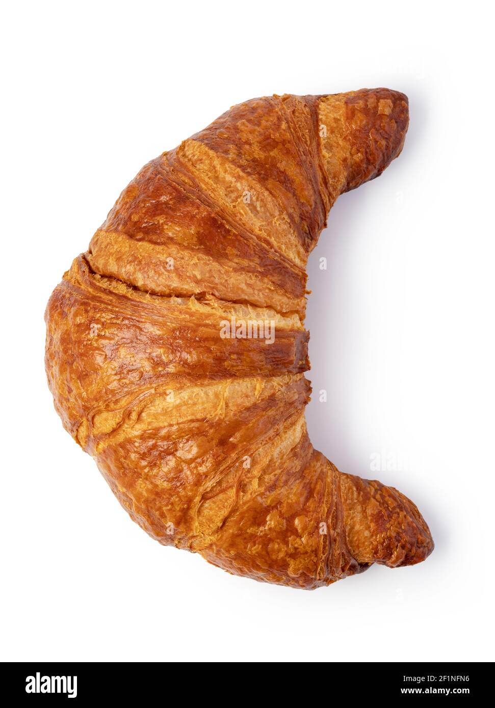 Fresh croissant on white Stock Photo