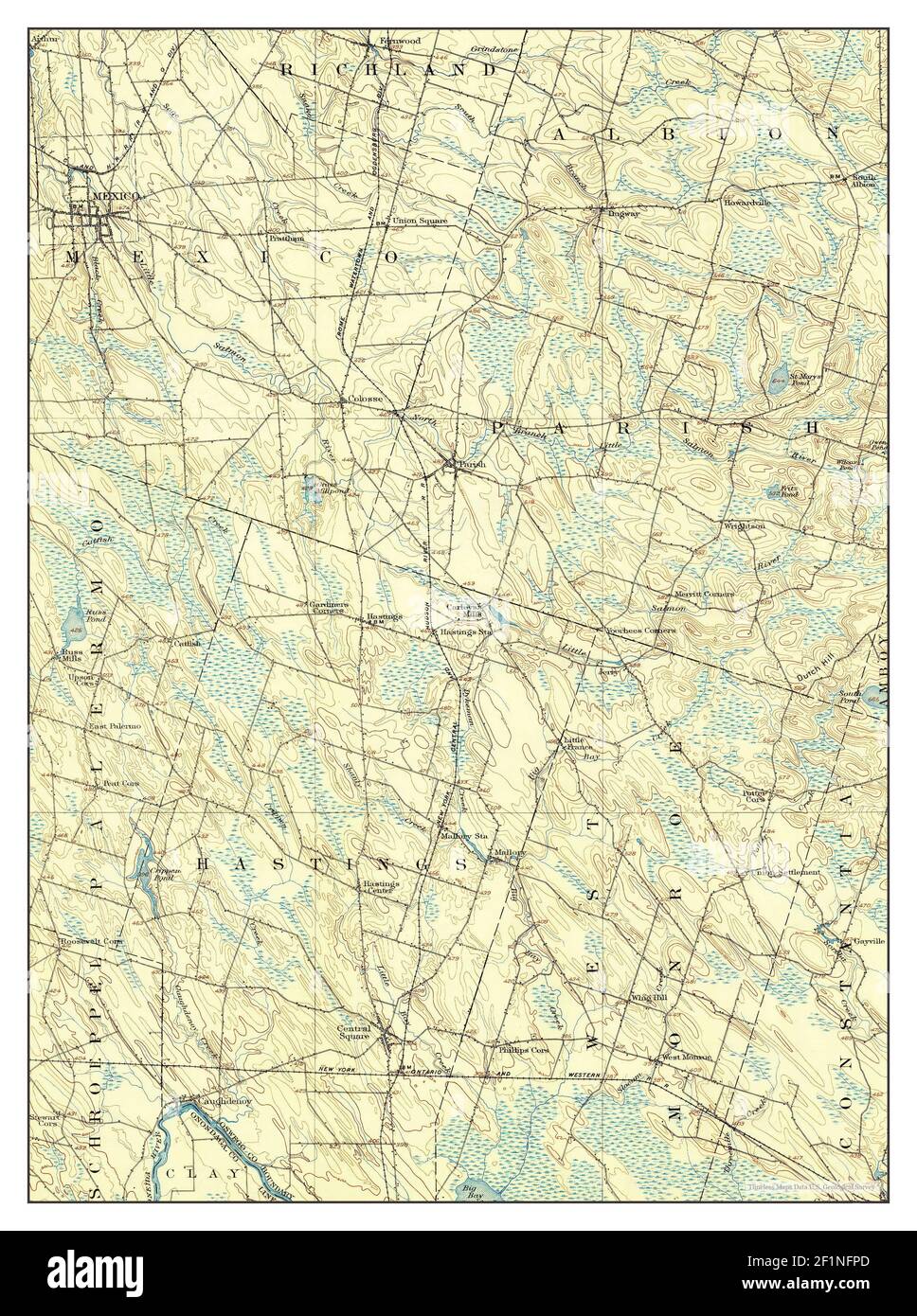 Mexico, New York, map 1905, 1:62500, United States of America by Timeless Maps, data U.S 