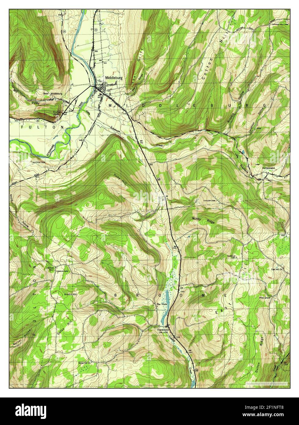 Middleburgh, New York, map 1946, 131680, United States of America by