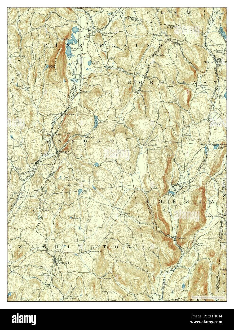 Millbrook, New York, map 1899, 162500, United States of America by